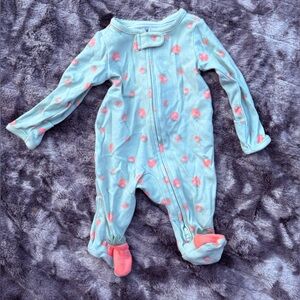 Carter's Aqua and Coral Kids Footie